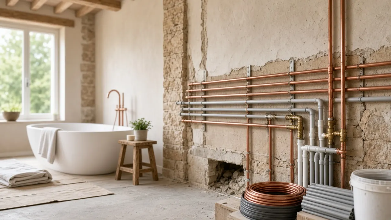 Travaux de plomberie prévus lors d’une rénovation de maison